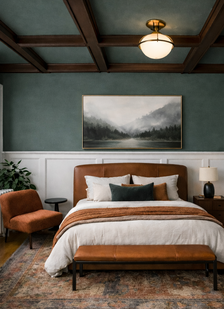 Bedroom design rendering